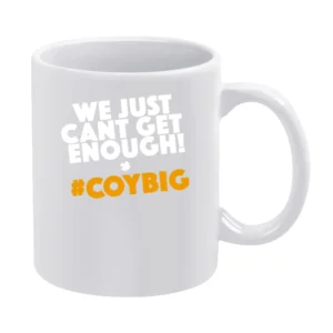 We Just Cant Get Enough COYBIG Irish Football Fan Song Graphic Euro 20 White Mug