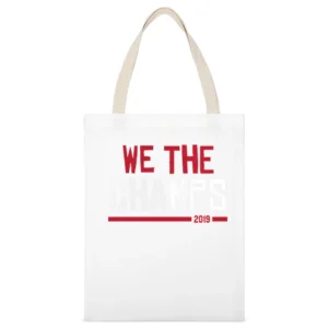 We The Champs 2019 Basketball Nba Finals Toronto Raps Fan Graphic T Sh White Canvas Tote Shopping Bag