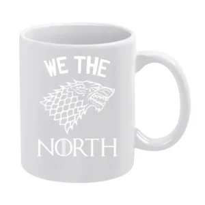 We The North Game Of Thrones Parody Stark Family Tv Fan Black White Mug