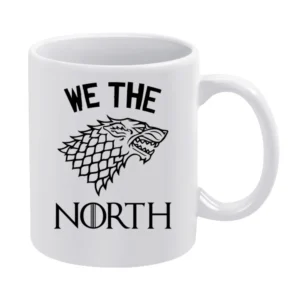 We The North Game Of Thrones Parody Stark Family Tv Fan White Mug