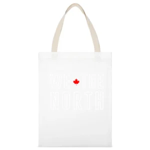 We The North Popular Toronto Canada Backetball Playoff Champs Raps Gra White Canvas Tote Shopping Bag