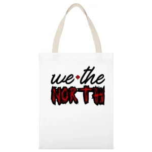 We The North Raps Toronto National Basketball Fan Finals Crew Sweatshi White Canvas Tote Shopping Bag