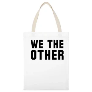 We The Other Funny Toronto Basketball Championship Fan Dark Graphic T White Canvas Tote Shopping Bag