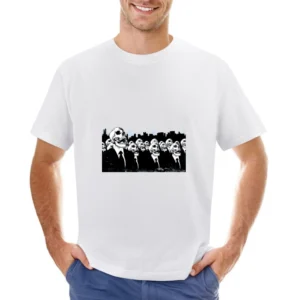 We live no more living dead zombies skeleton skull Asian Size Men T-Shirt
