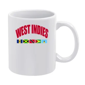 West Indies Barbados Jamaica Trinidad Tobago Guyana St Lucia Flag Grap White Mug