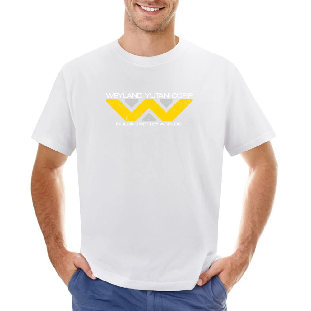 Weyland Yutani Corporation Alien Movies Science Fiction Distressed T S Asian Size Men T-Shirt