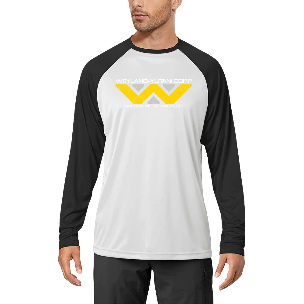 Weyland Yutani Corporation Alien Movies Science Fiction Distressed T S Men Long Sleeve T-Shirt