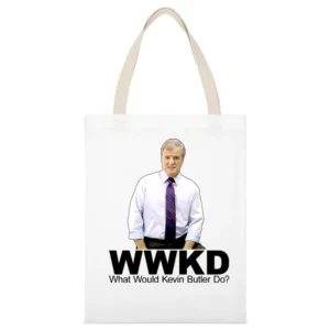 What Would Kevin Butler Do Playstation White Canvas Tote Shopping Bag