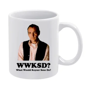 What Would Keyser Soze Do Unusual Suspects Movie White Mug