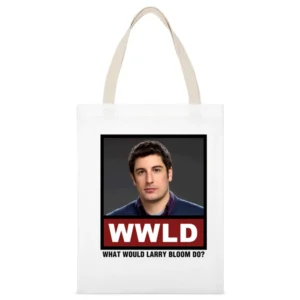 What Would Larry Bloom Do WWLD Orange is the New Black White Canvas Tote Shopping Bag
