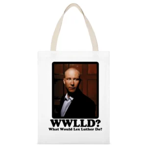What Would Lex Luther Do White Canvas Tote Shopping Bag