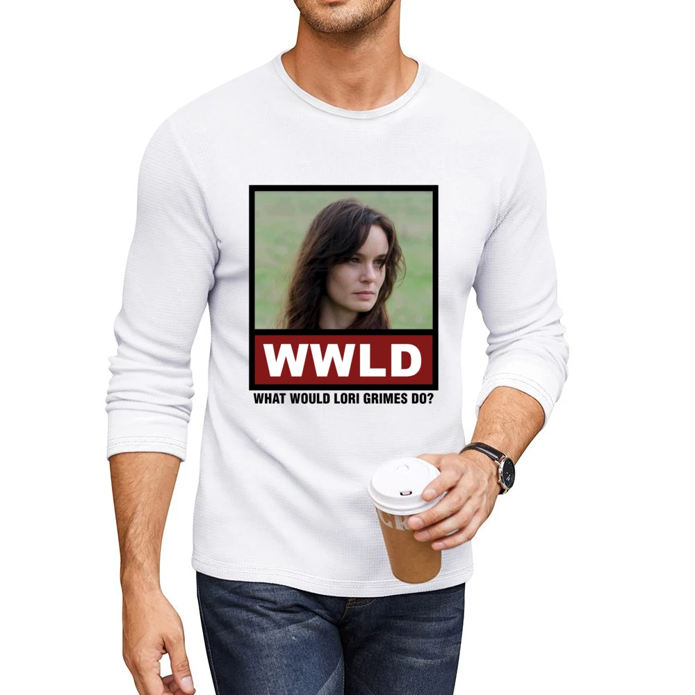 What Would Lori Grimes Do WWLD The Walking Dead Men CrewNeck Long Sleeve T-Shirt