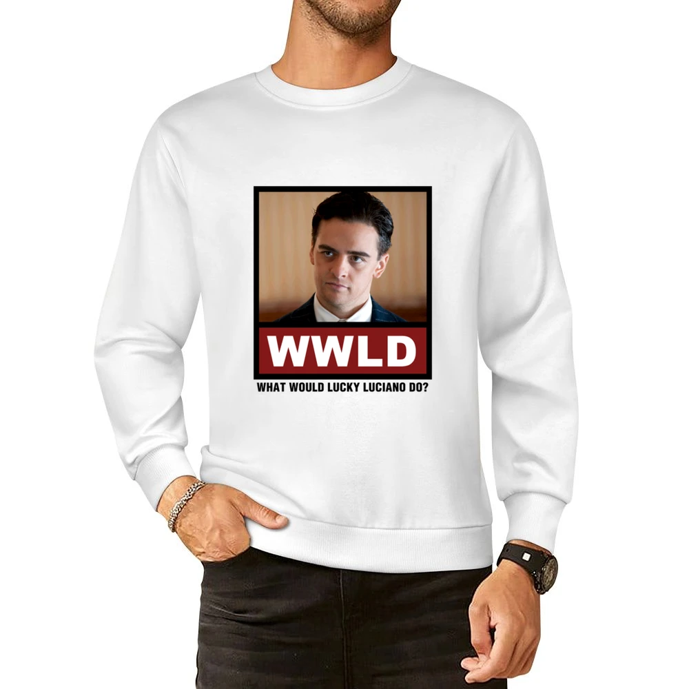 What Would Lucky Luciano Do WWLD Boardwalk Empire European Size Pullover Sweater