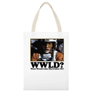 What Would Luke Skywalker Do White Canvas Tote Shopping Bag