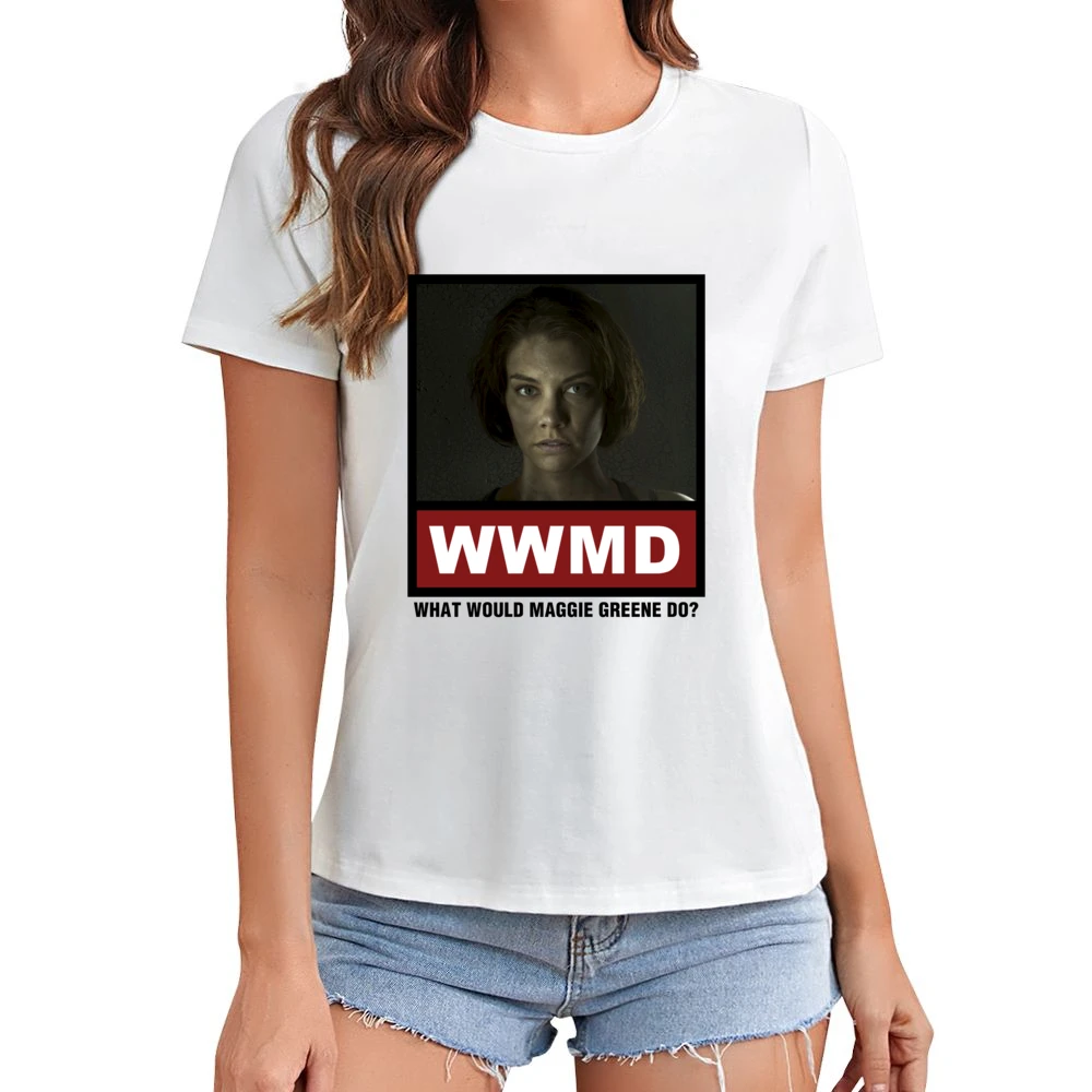 What Would Maggie Greene Do WWMD The Walking Dead Asian Size Women Ladies T-shirt