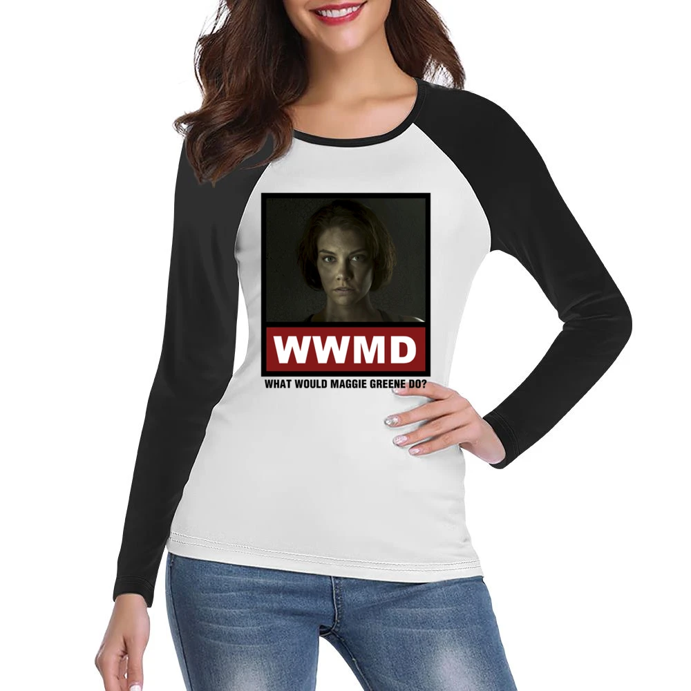 What Would Maggie Greene Do WWMD The Walking Dead Women Ladies Long Sleeve T-Shirt