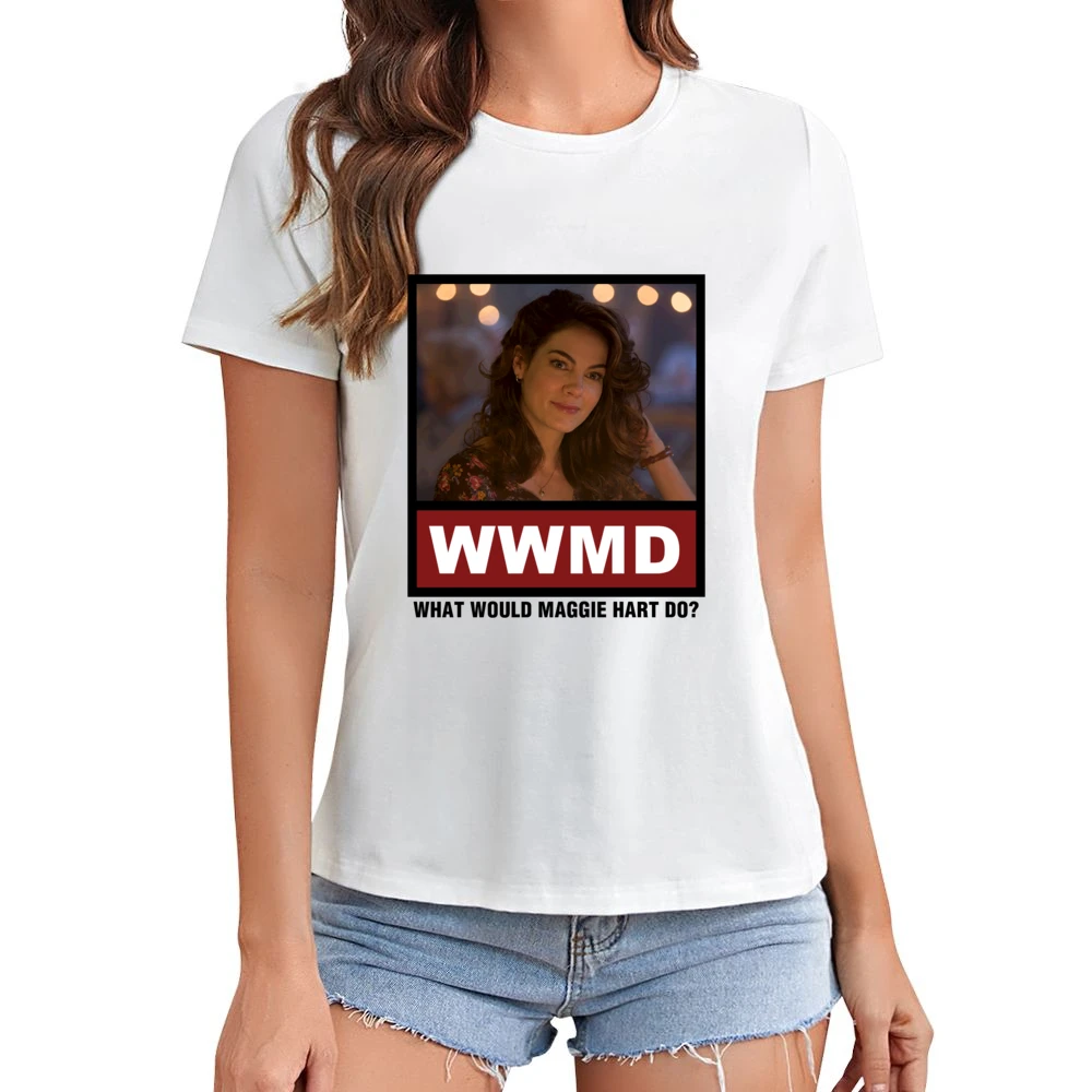 What Would Maggie Hart Do WWMD True Detective Asian Size Women Ladies T-shirt