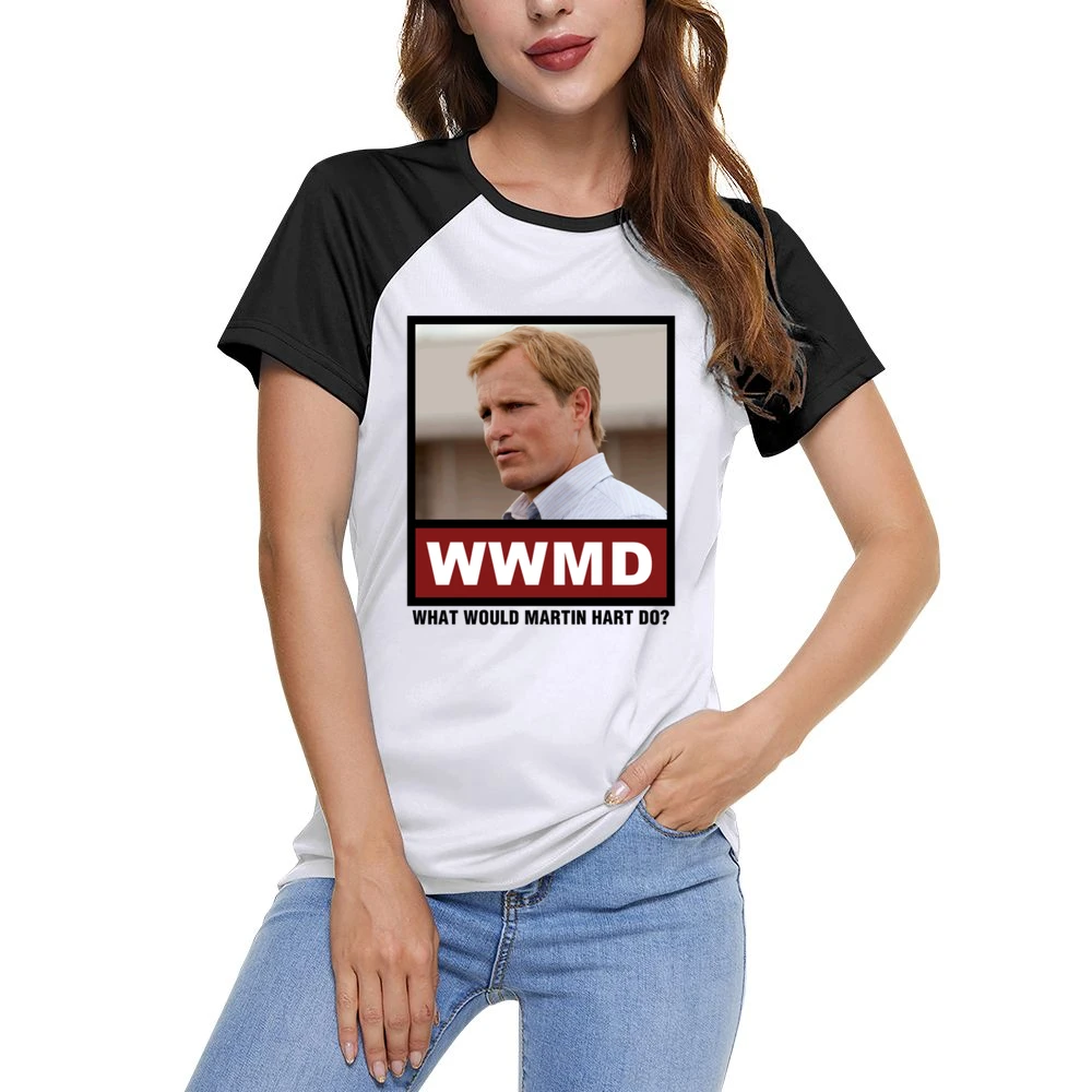 What Would Martin Hart Do WWMD True Detective Women Ladies Short Sleeve T-Shirt