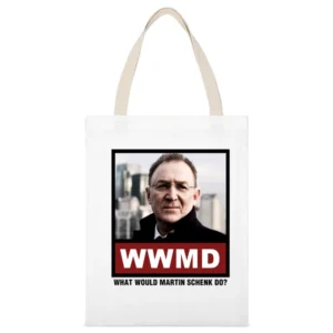 What Would Martin Schenk Do WWMD Luther White Canvas Tote Shopping Bag