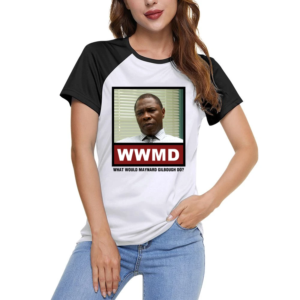 What Would Maynard Gilbough Do WWMD True Detective Women Ladies Short Sleeve T-Shirt