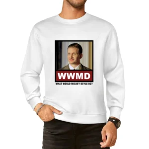 What Would Mickey Doyle Do WWMD Boardwalk Empire European Size Pullover Sweater