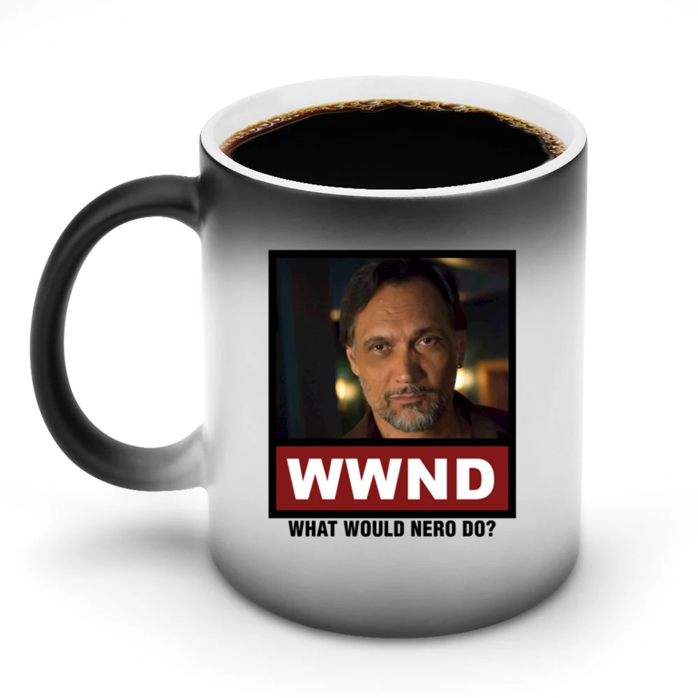 What Would Nero Do WWND Sons of Anarchy Discoloration Mug