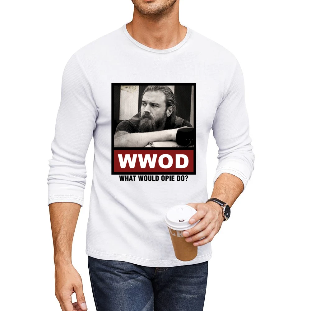 What Would Opie Do WWOD Sons of Anarchy Men CrewNeck Long Sleeve T-Shirt