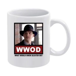 What Would Owen Sleater Do WWOD Boardwalk Empire White Mug