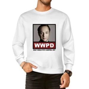What Would Pete Campbell Do WWPD Mad Men European Size Pullover Sweater