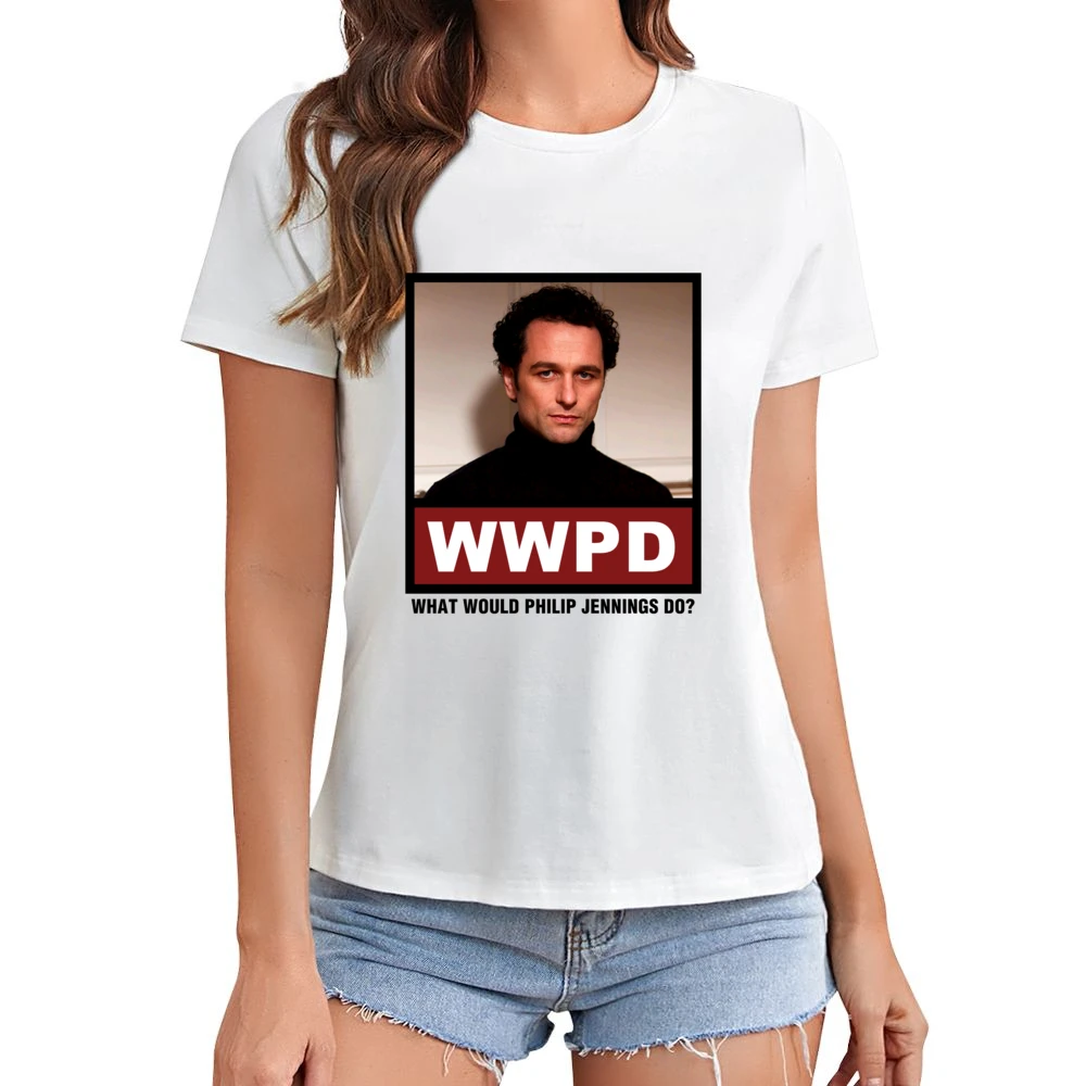 What Would Philip Jennings Do WWPD The Americans Asian Size Women Ladies T-shirt