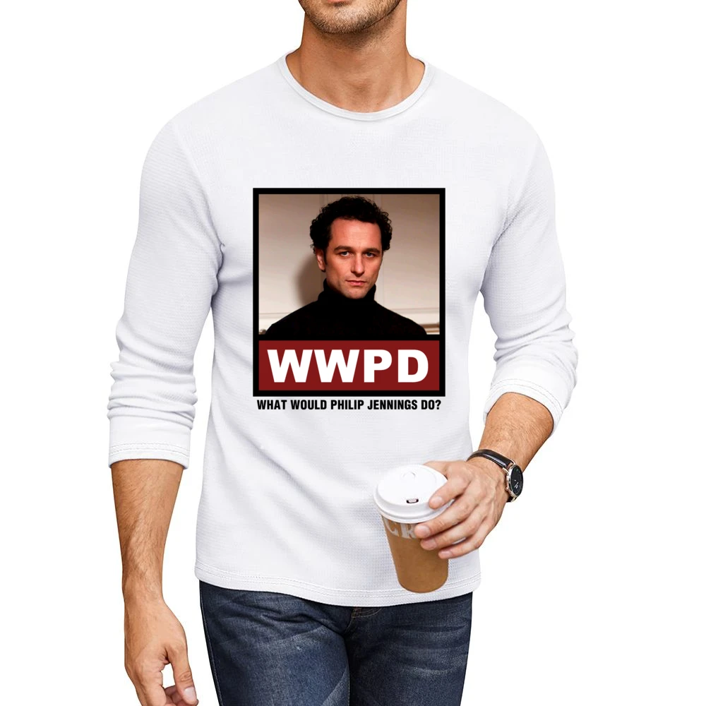 What Would Philip Jennings Do WWPD The Americans Men CrewNeck Long Sleeve T-Shirt