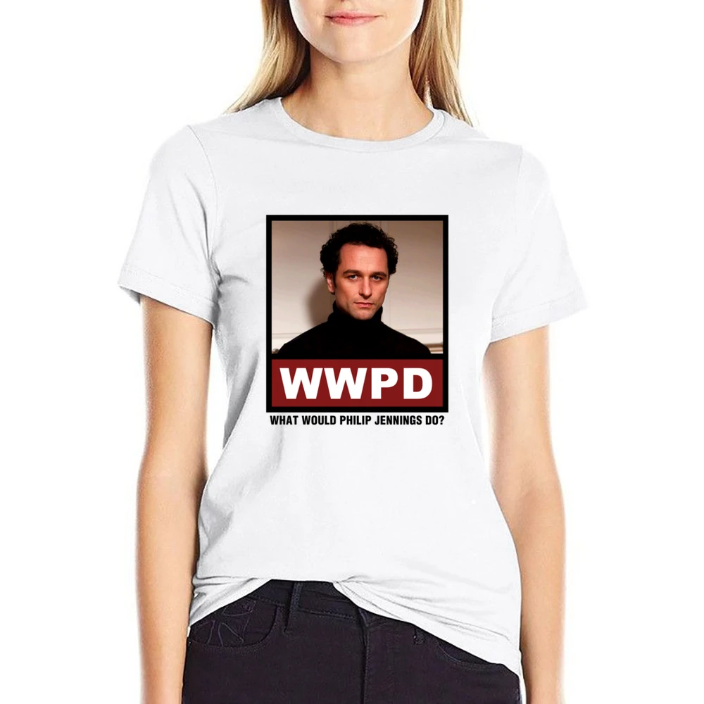 What Would Philip Jennings Do WWPD The Americans US Size Women Ladies T-shirt