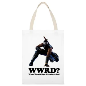 What Would Ryu Hayabusa Do White Canvas Tote Shopping Bag