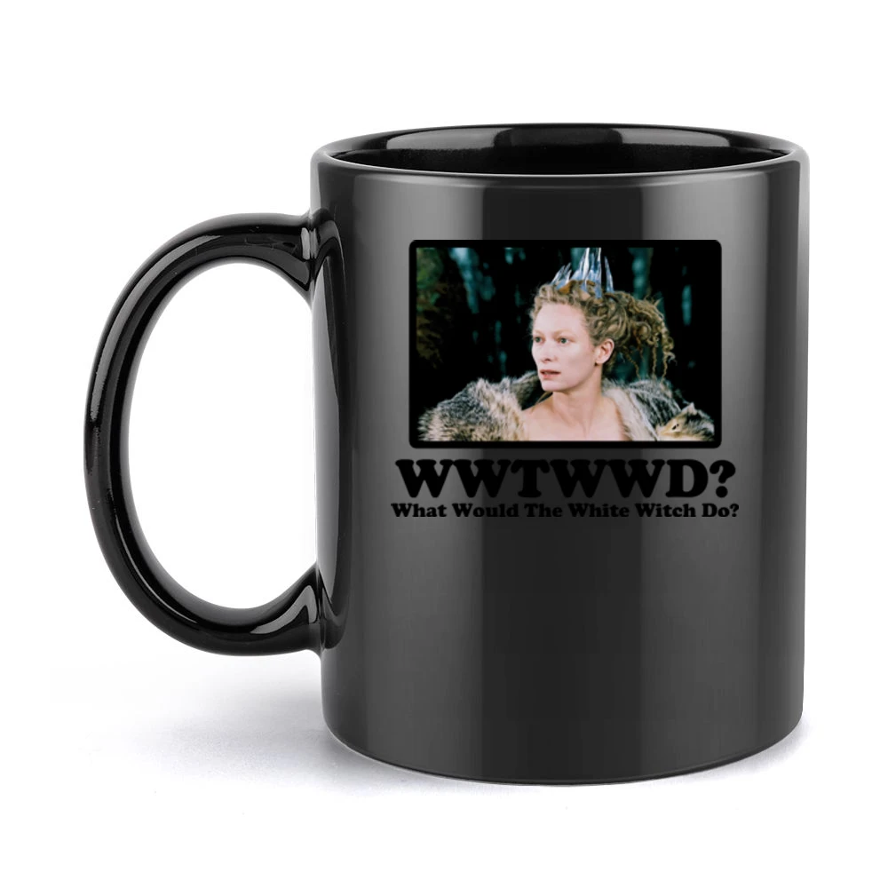 What Would The White Witch Do Black Mug