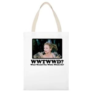 What Would The White Witch Do White Canvas Tote Shopping Bag