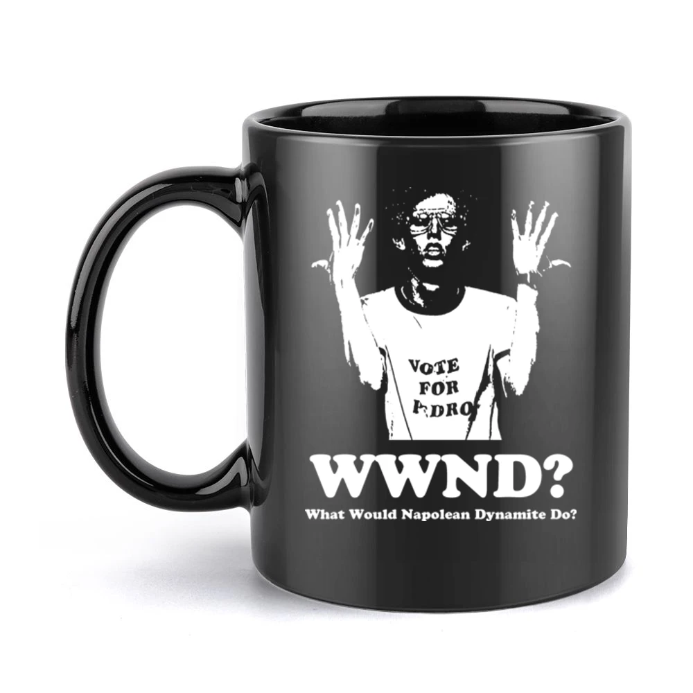 What would Napolean Dynamite Do Black Mug