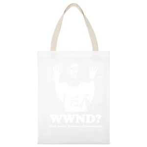 What would Napolean Dynamite Do White Canvas Tote Shopping Bag