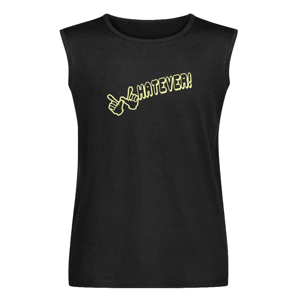 Whatever Funny Joke Retro 80s Men Sleeveless T-Shirt