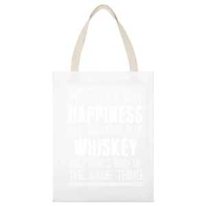 Whiskey Funny Tshirt (all Colors And Styles Available) White Canvas Tote Shopping Bag