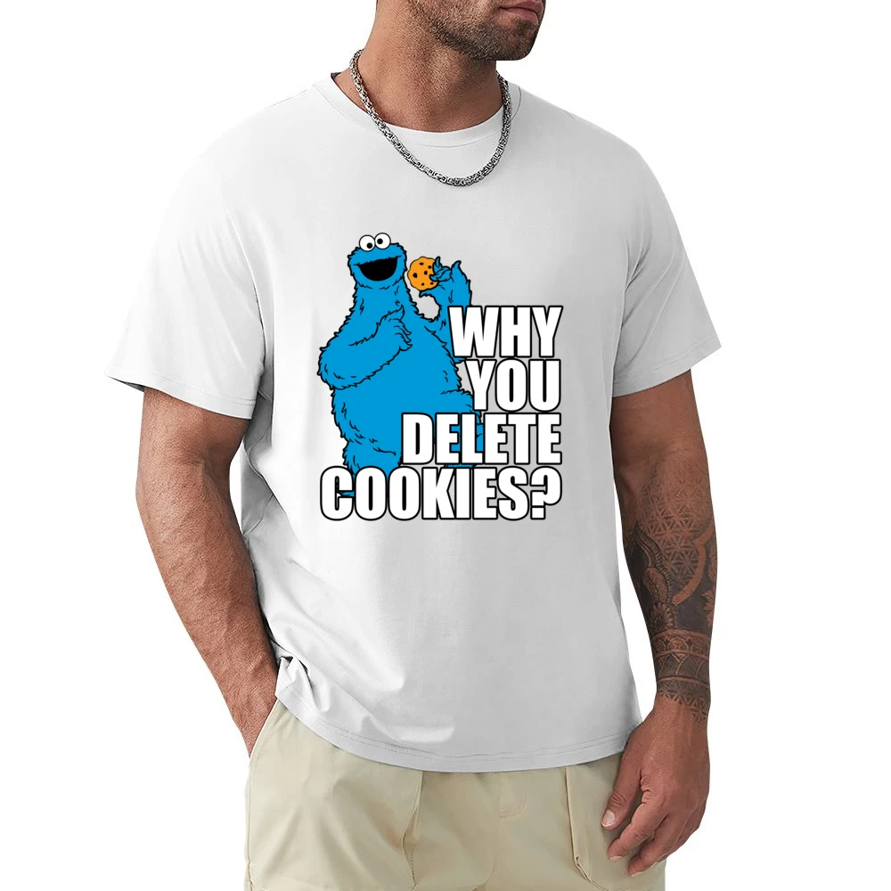 Why You Delete Cookies Funny Cookie Monster Geek Computer Graphic Nerd Premium Men T-shirt