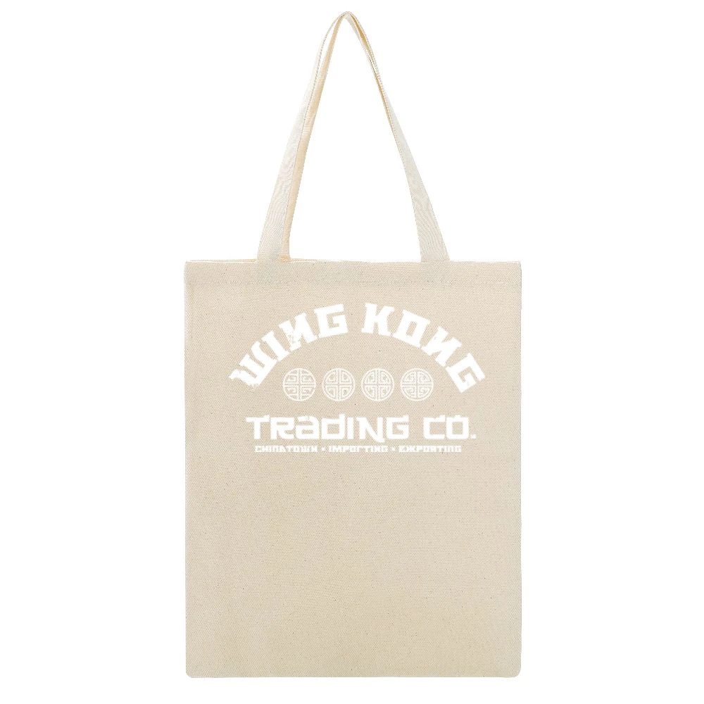 Wing Kong Trading Co Big Trouble in Little China Beige Canvas Tote Shopping Bag
