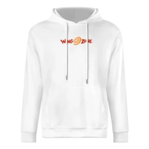 Wing Zone Fast Food Restaurant Distressed Look European Size Men Hoodie
