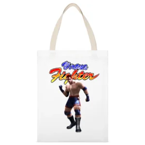 Wolf Hawkfield Virtua Fighter Arcade Fighting Retro Video Game Charact White Canvas Tote Shopping Bag