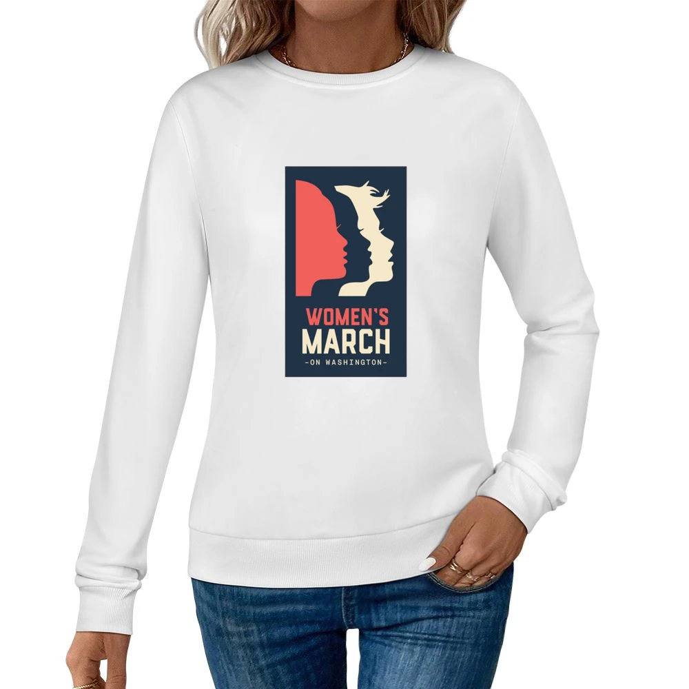 Womans March on Washington Pink Tshirt Women Pullover Sweatshirt