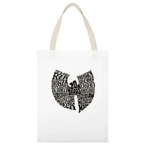 Wu Tang Clan 20 Year Tshirt White Canvas Tote Shopping Bag