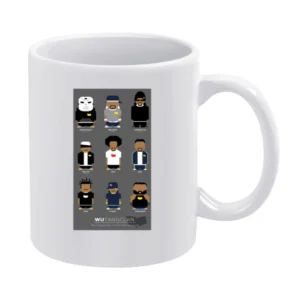 Wu Tang Clan Cartoon Tshirt White Mug