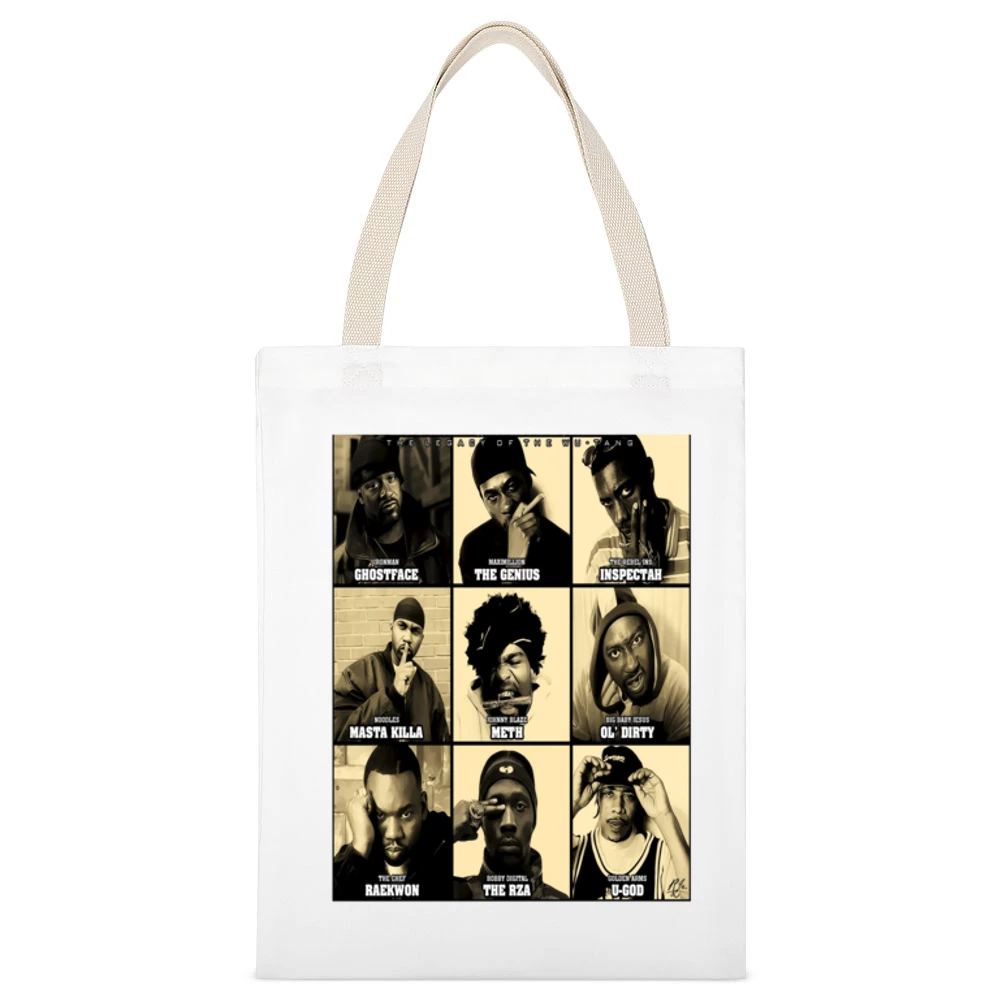 Wu Tang Legacy Tshirt White Canvas Tote Shopping Bag