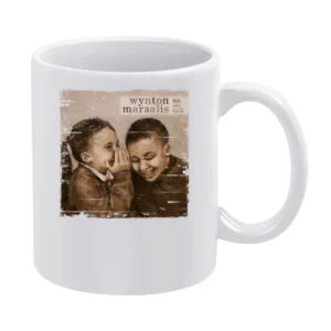 Wynton Marsalis Wynton Marsalis Album Cover Distressed Image White Mug