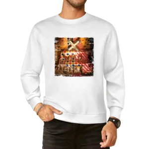 X Wild Gift Album Cover Distressed Image European Size Pullover Sweater