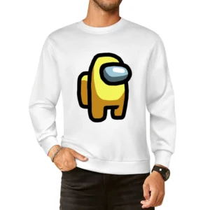 Yellow Suspect Fun Video Game Fan European Size Pullover Sweater